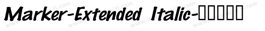 Marker-Extended Italic字体转换